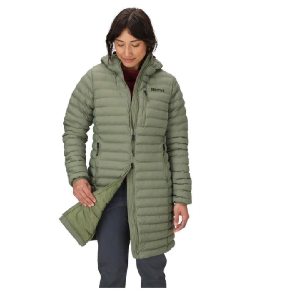 Marmot Women's Echo Featherless Long Jacket Green L - Picture 5 of 6